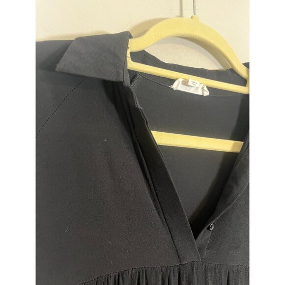 A Loves A Girls Dress M Black Mini Neutral Minimalist Retro Western Capsule 80s - Picture 7 of 11